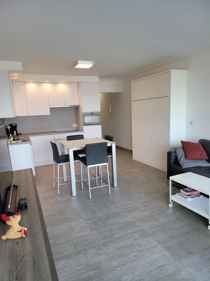 Studio 105 Op Zeedijk Met Frontaal Zeezicht 1Ste Verdiep Middelkerke Exterior foto